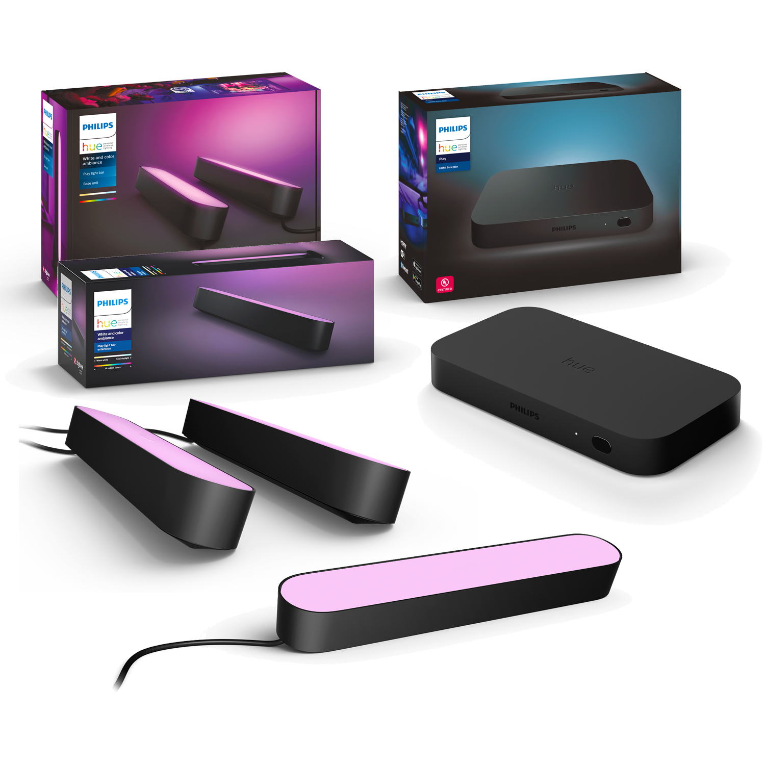 PACK PHILIPS HUE SYNC BOX + LAMPARAS HUE PLAY TRIPLE - 1