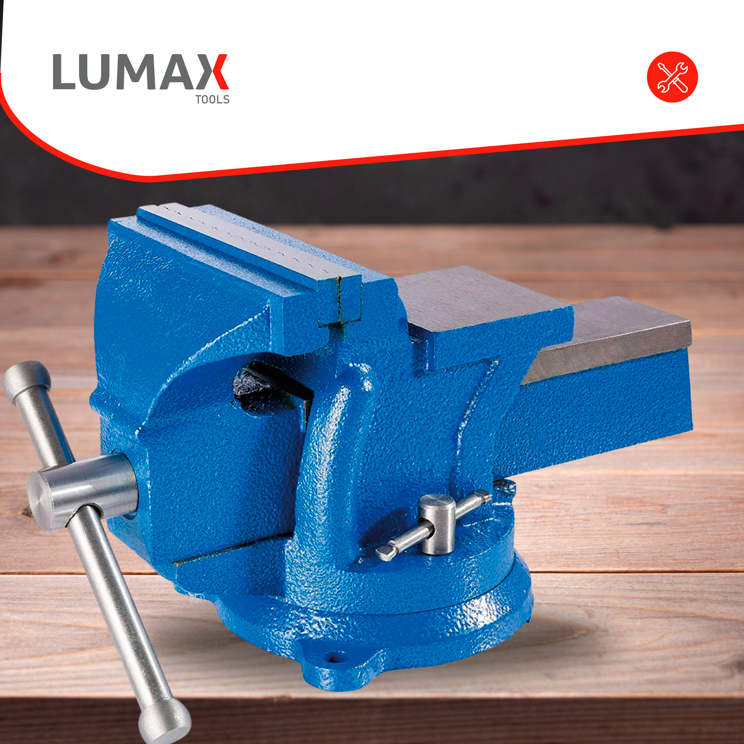MORSA PRENSA TORNILLO DE BANCO LUMAX 6 PULGADAS - 4