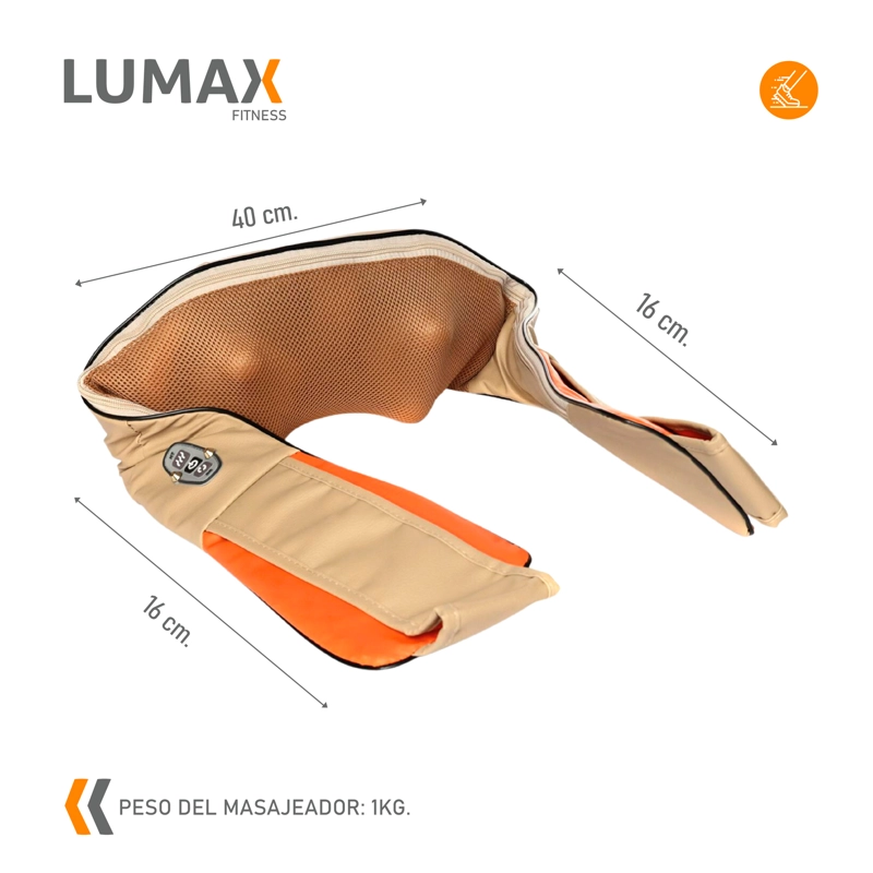 MASAJEADOR DE CUELLO PREMIUM LUMAX - 3