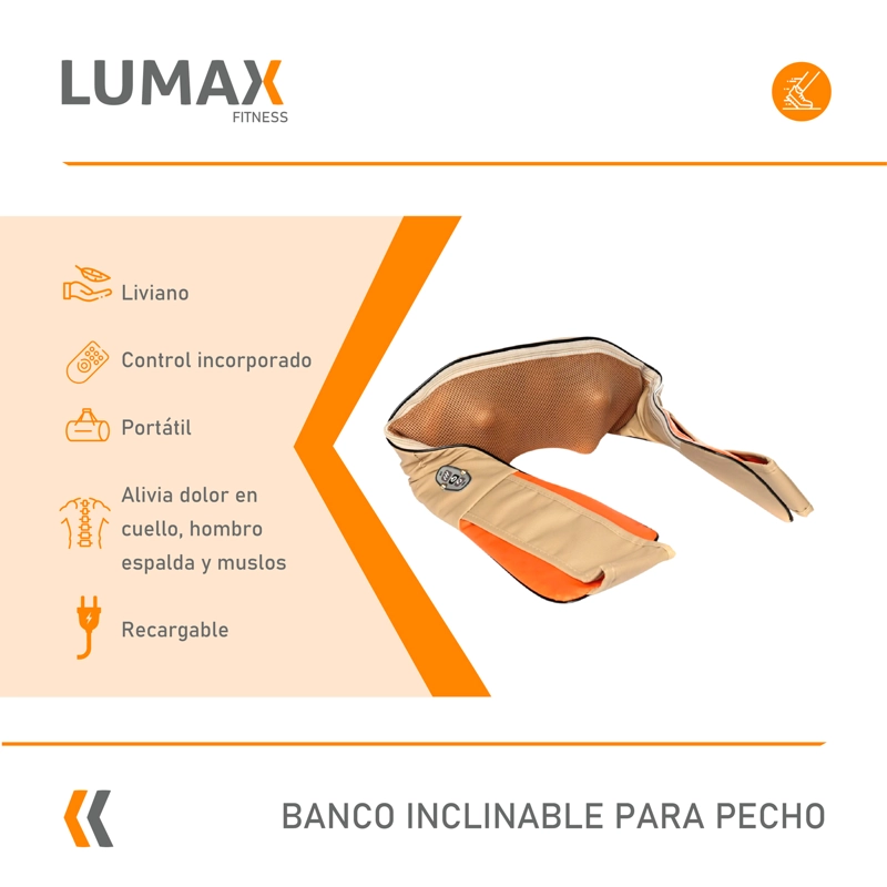 MASAJEADOR DE CUELLO PREMIUM LUMAX - 8