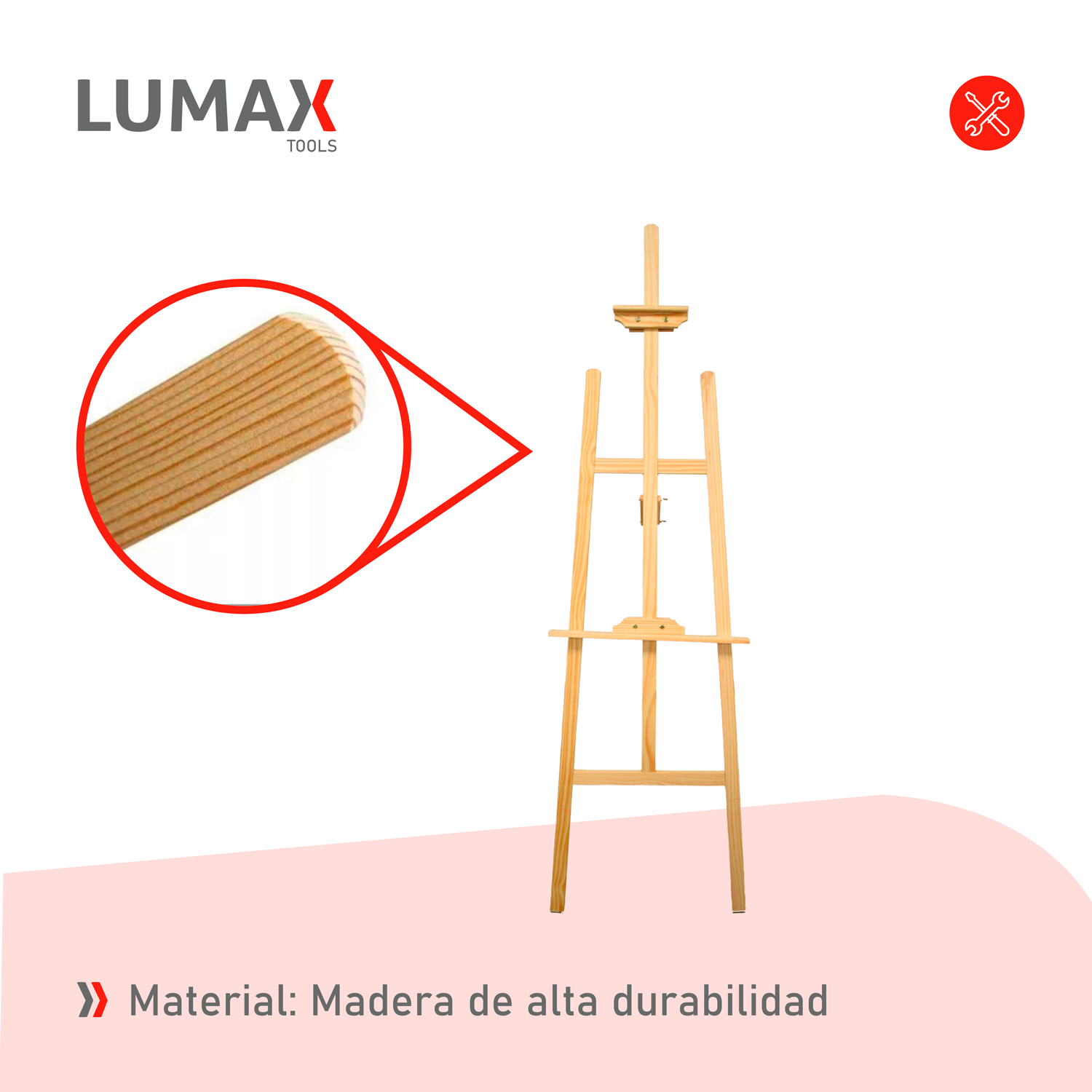 ATRIL PARA PINTORES DE MADERA 172CM - 5