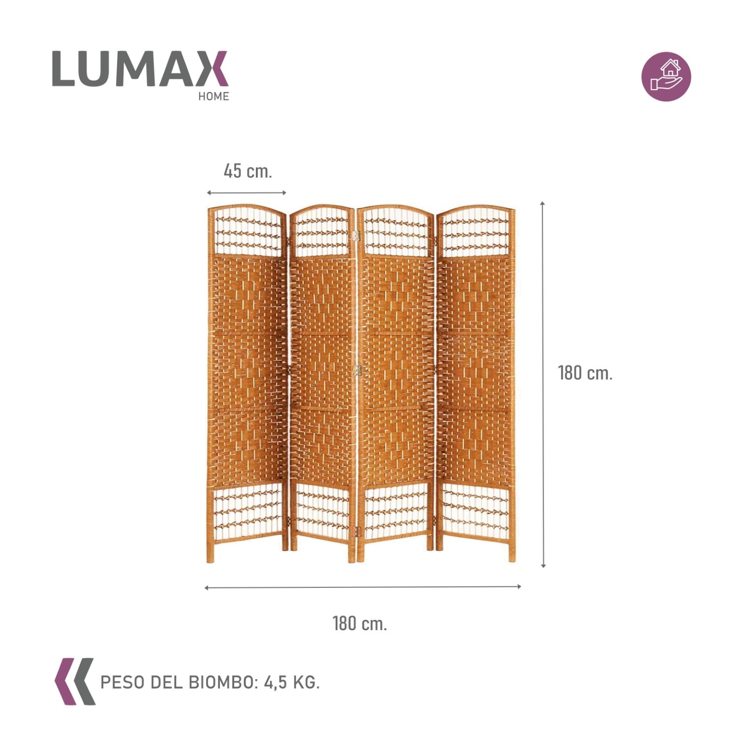 BIOMBO DECORACION Y SEPARADOR DE AMBIENTES BEIGE - 3