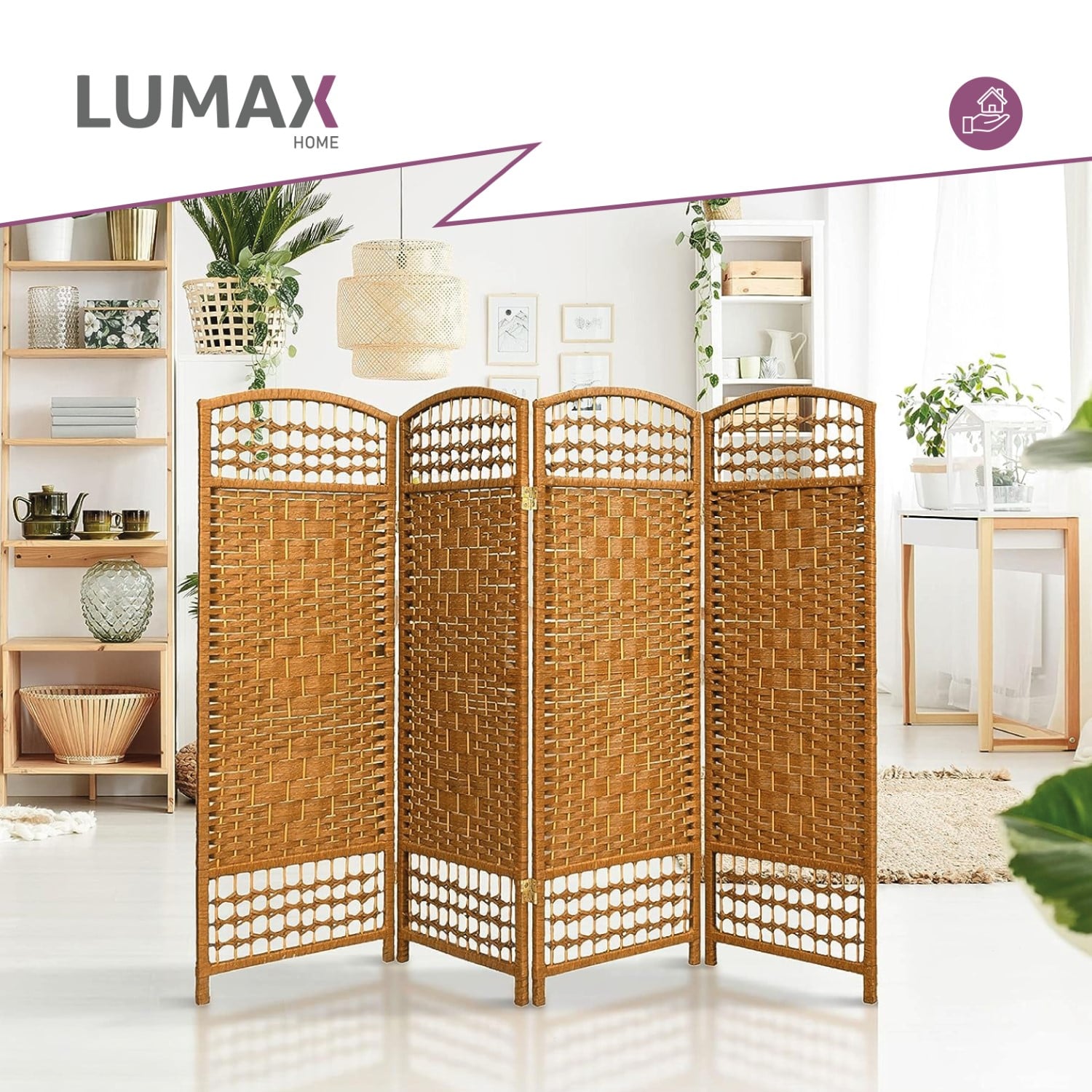 BIOMBO DECORACION Y SEPARADOR DE AMBIENTES BEIGE - 4