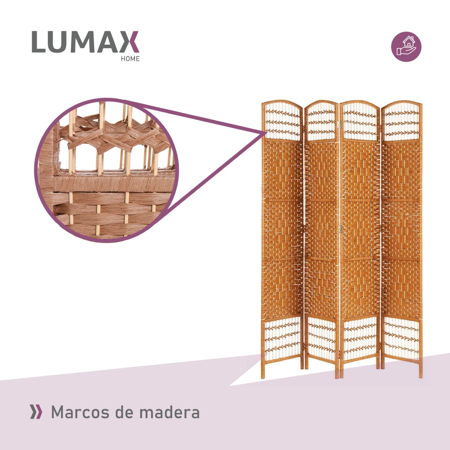BIOMBO DECORACION Y SEPARADOR DE AMBIENTES BEIGE - 6