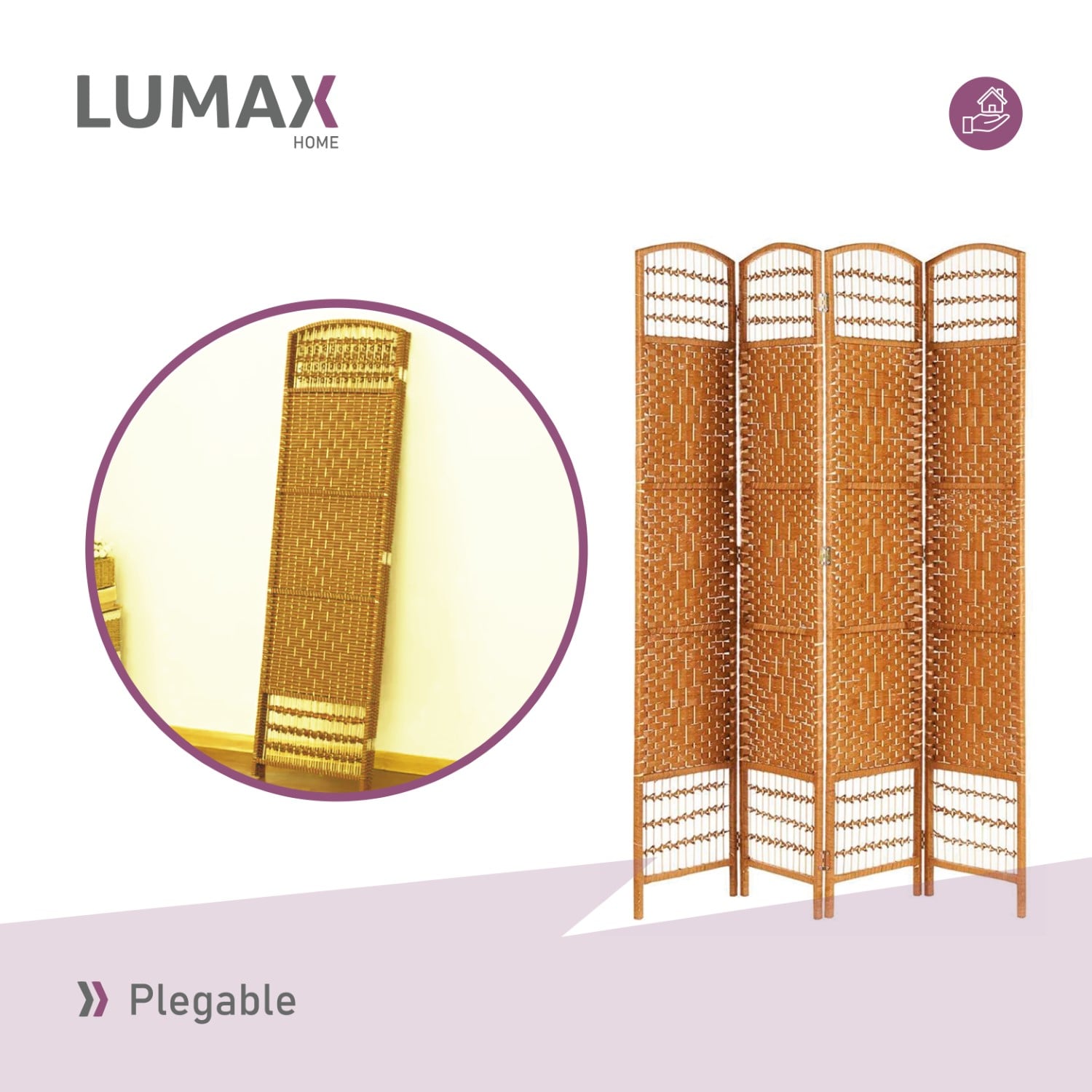 BIOMBO DECORACION Y SEPARADOR DE AMBIENTES BEIGE - 7