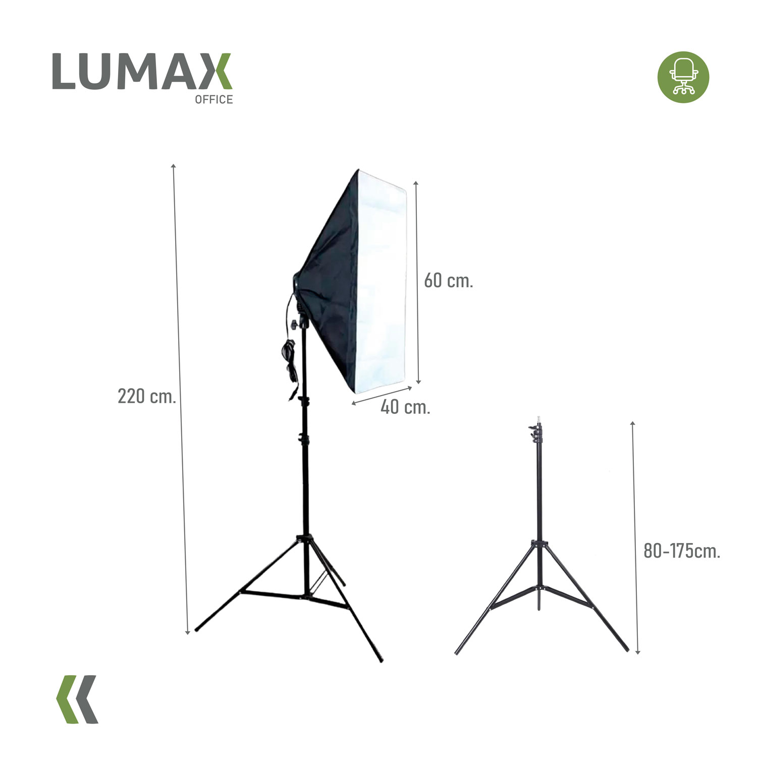 SOFTBOX CAJA DE LUZ 50X70CM FOTOGRAFÍA DE ESTUDIO - 3