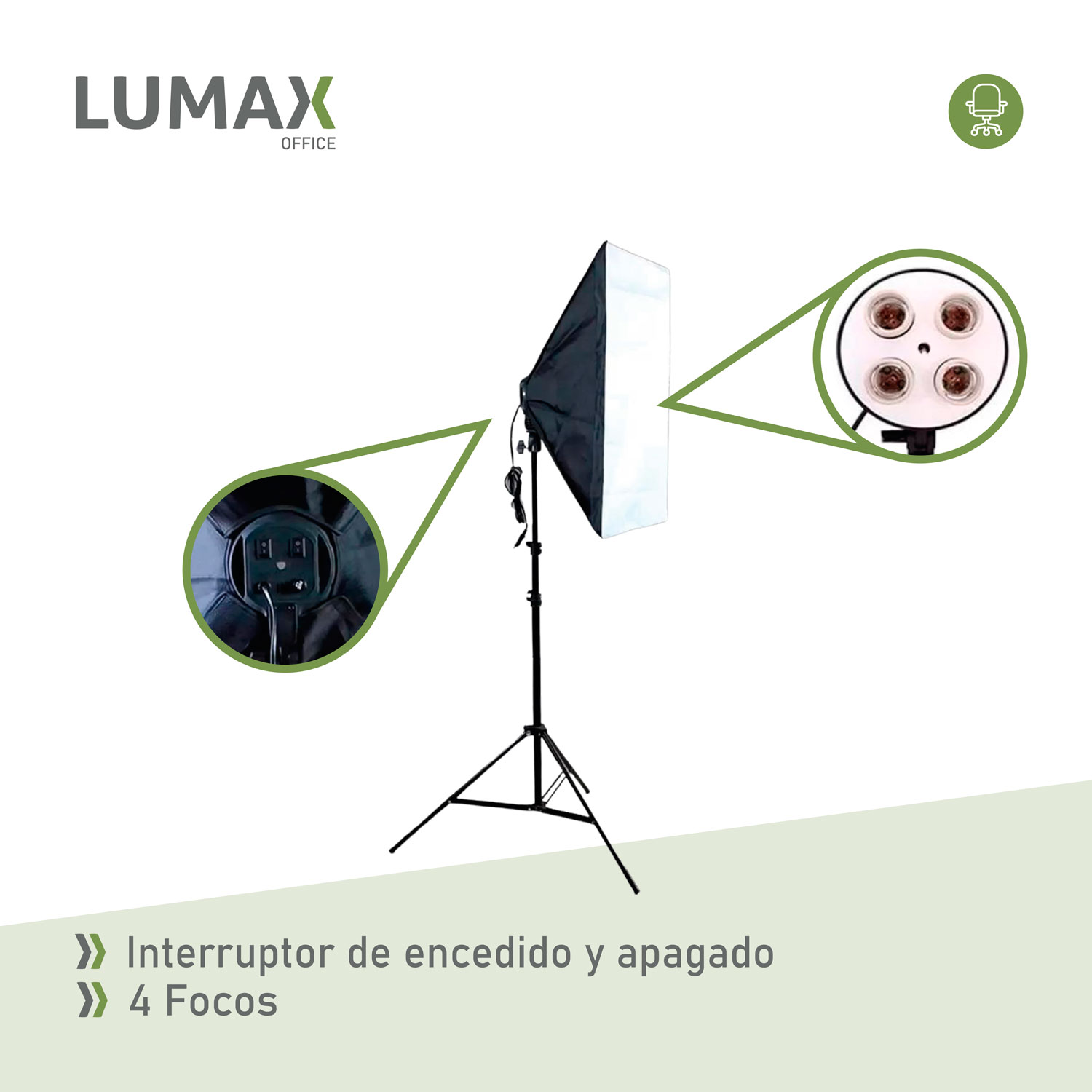 SOFTBOX CAJA DE LUZ 50X70CM FOTOGRAFÍA DE ESTUDIO - 5
