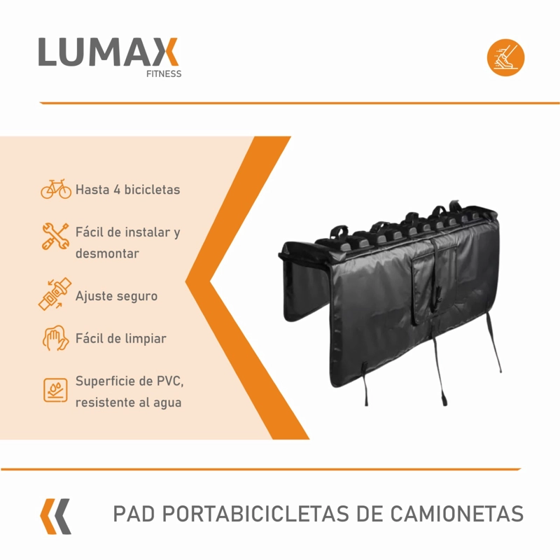 PORTABICICLETAS PARA PORTALON CAMIONETA PICK-UP PAD FLYROCK - 8