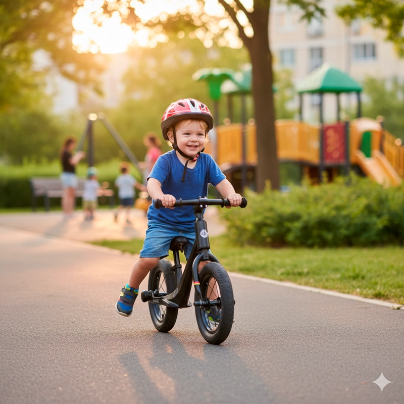 BICICLETA SIN PEDALES APRENDIZAJE NIÑOS PATACLETA NEGRA - 3