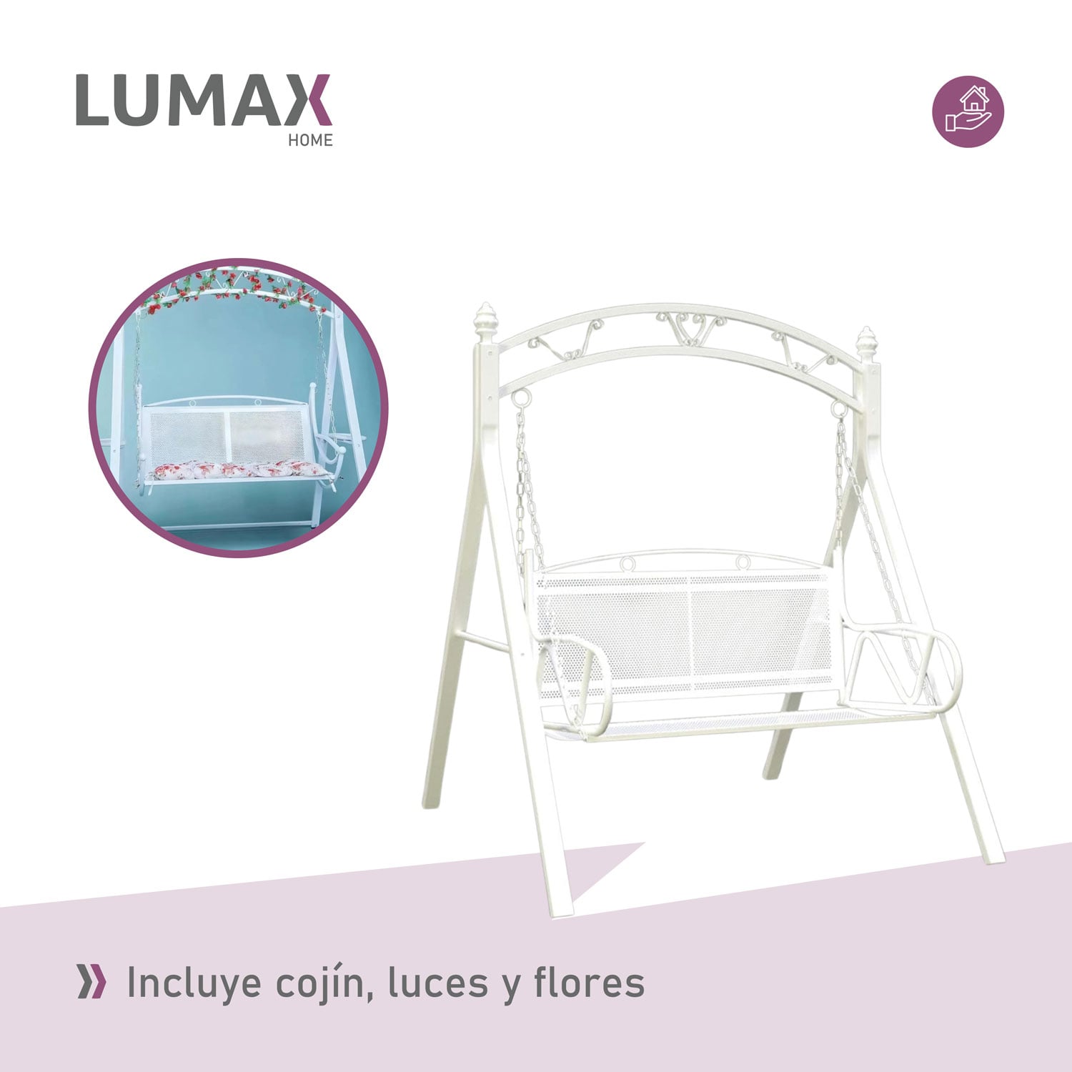 SILLON COLUMPIO AL AIRE LIBRE JARDIN TERRAZA PATIO - 7