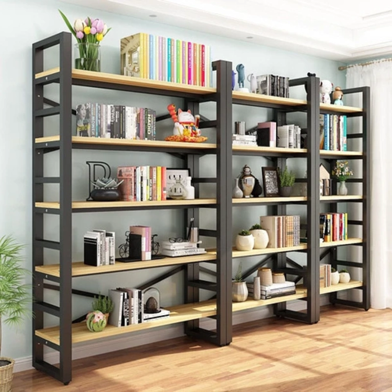 ESTANTE EXHIBIDOR BIBLIOTECA 5 NIVELES CON REPISA 175X33X140 - 5