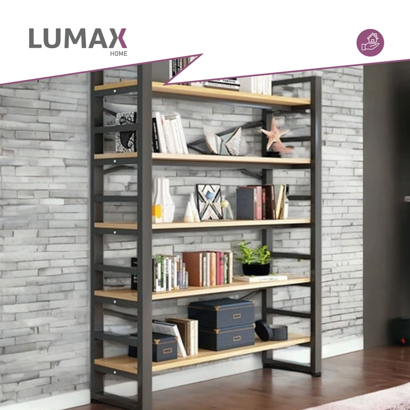 ESTANTE EXHIBIDOR BIBLIOTECA 5 NIVELES CON REPISA 175X33X140 - 8