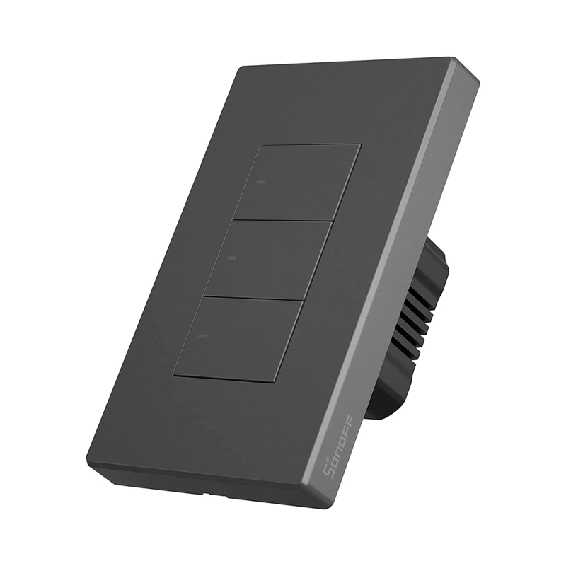 INTERRUPTOR SONOFF MCI07911 NEGRO DE PARED SWITCHMAN M5 WIFI 3 CANALES () - 3
