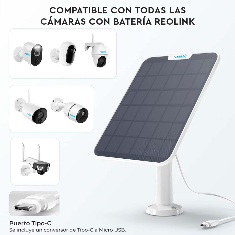 PANEL SOLAR REOLINK 2 5.8 W BLANCO - 3