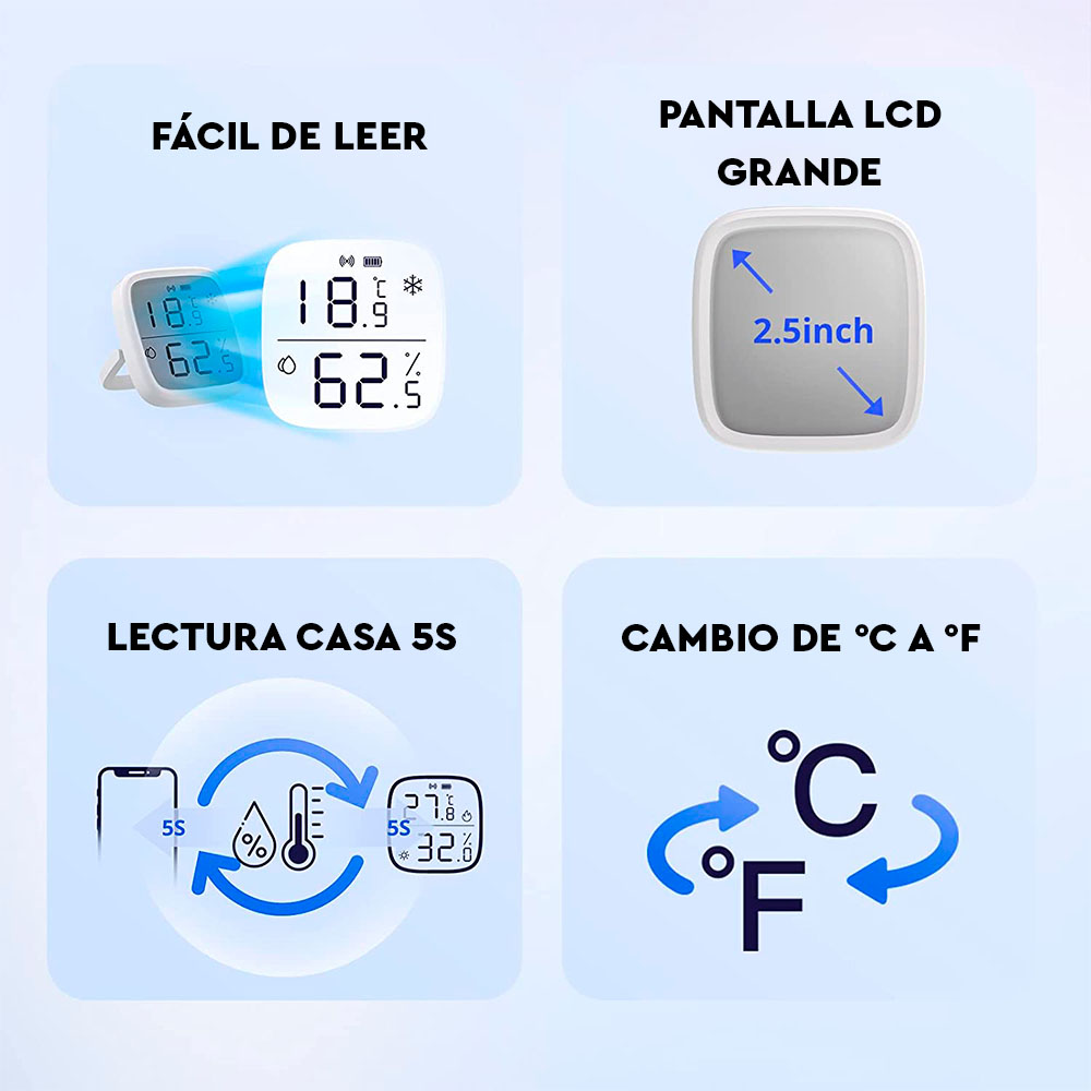 MONITOR DE TEMPERATURA Y HUMEDAD SNZB-02D SONOFF - 4