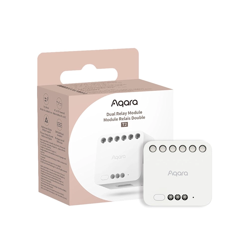 MÓDULO AQARA T2 RELE DOBLE - 1