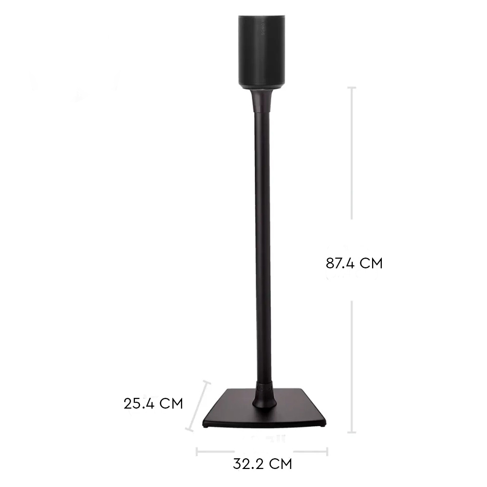 SOPORTE DE ALTURA FIJA SANUS PARA ALTAVOZ ERA 100 - NEGRO - 4