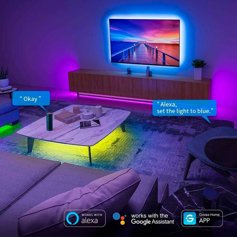 LUZ LED GOVEE TIRA RGB WIFI Y BLUETOOTH 10 MTS H6110 - 5