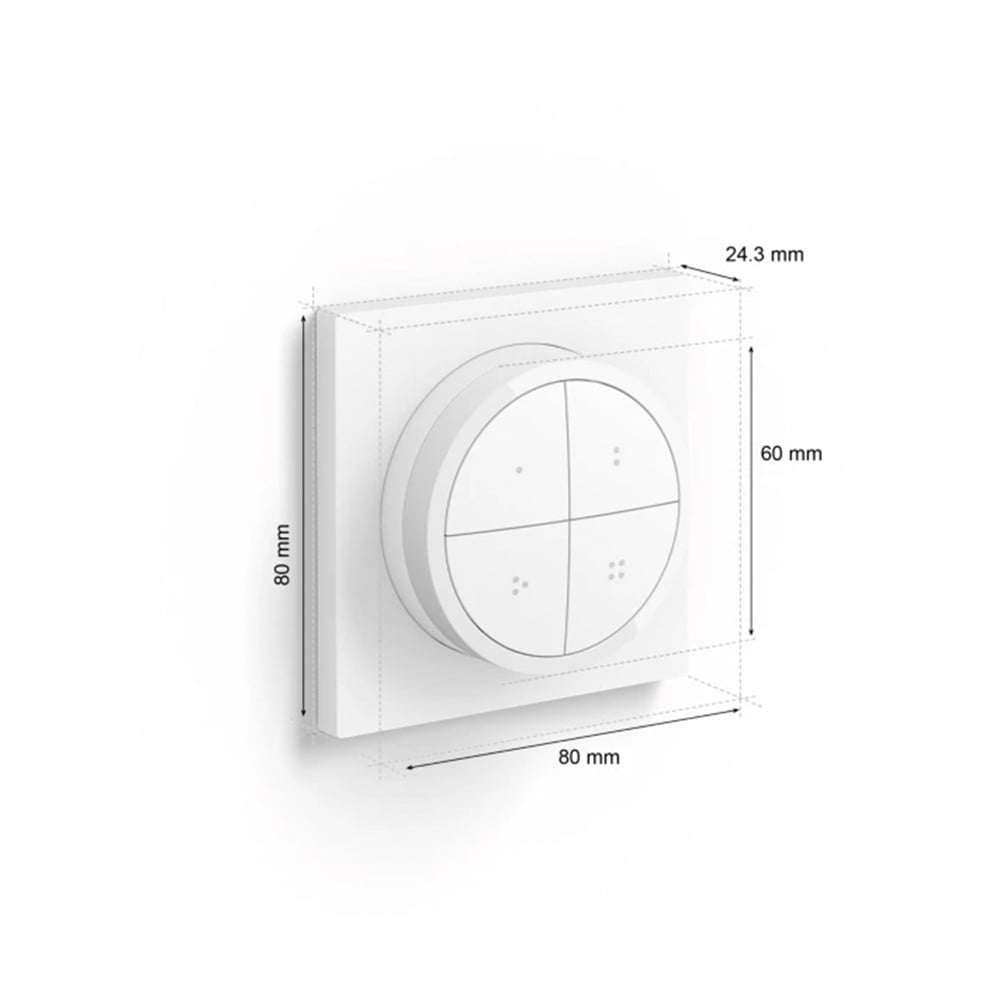 INTERRUPTOR PHILIPS HUE INTELIGENTE TAP DIAL SWITCH WHITE - 5