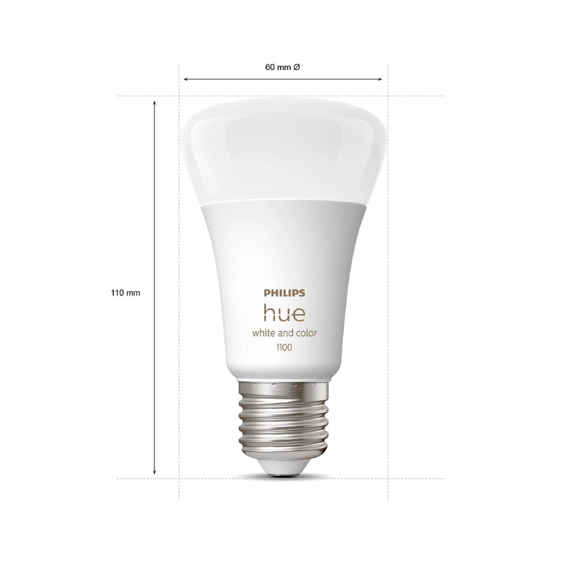 KIT DE INICIO PHILIPS HUE AMBIANCE KIT 3 AMPOLLETAS E27 + 1 DIMMER + BRIDGE - 4