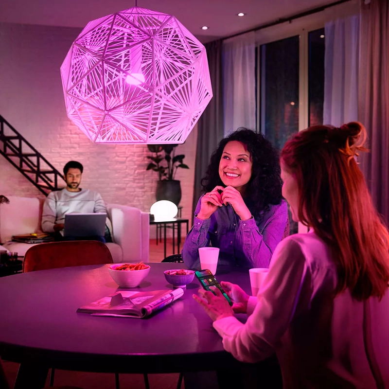 KIT DE INICIO PHILIPS HUE AMBIANCE KIT 3 AMPOLLETAS E27 + 1 DIMMER + BRIDGE - 5