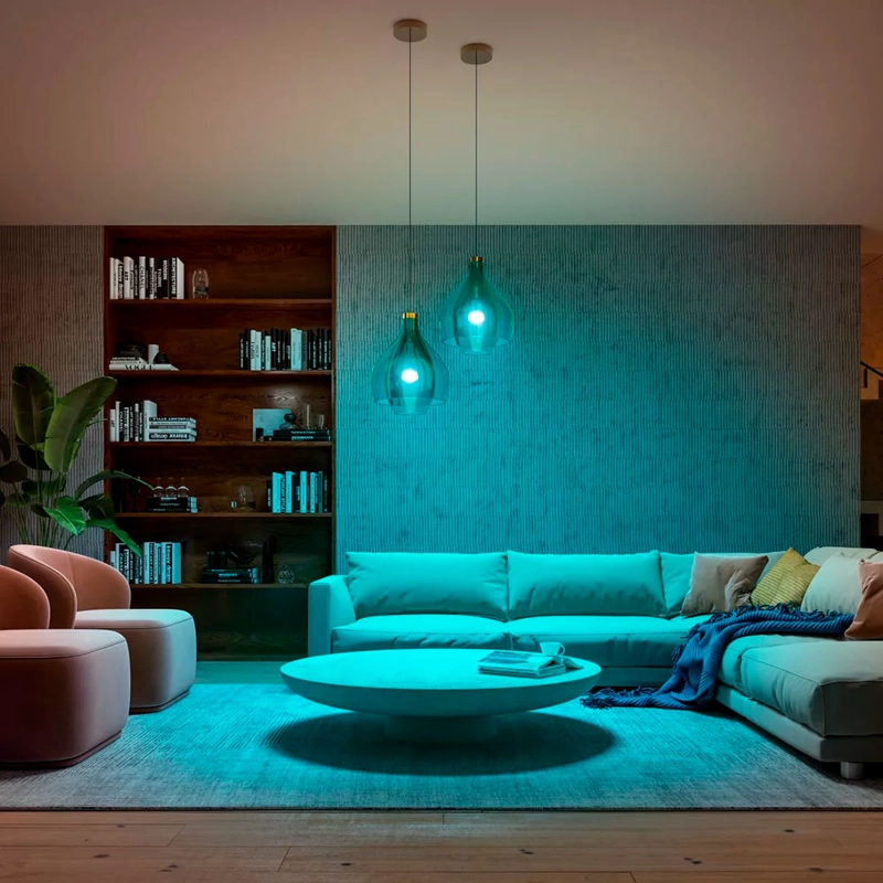 KIT DE INICIO PHILIPS HUE AMBIANCE KIT 3 AMPOLLETAS E27 + 1 DIMMER + BRIDGE - 6