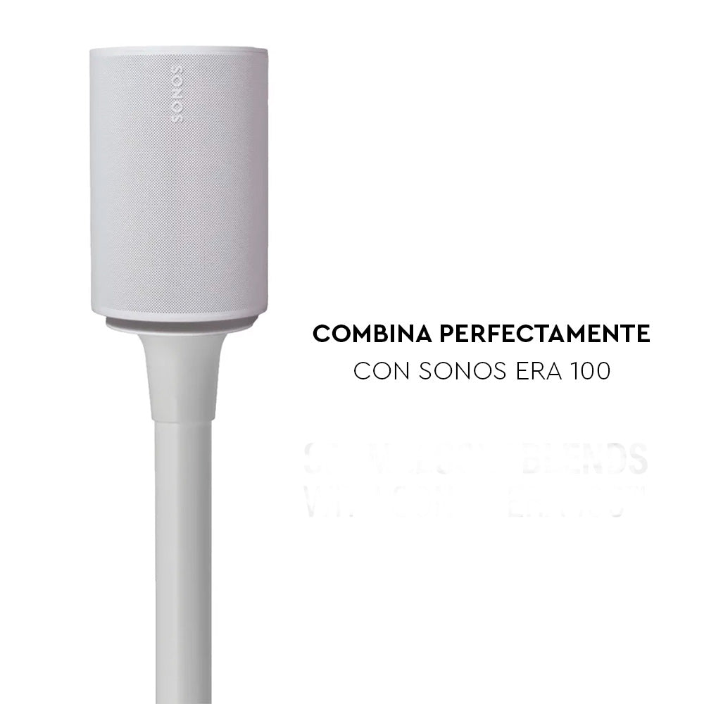 SET SANUS DE 2 SOPORTES DE ALTURA FIJA PARA ALTAVOZ ERA 100 BLANCO - 3