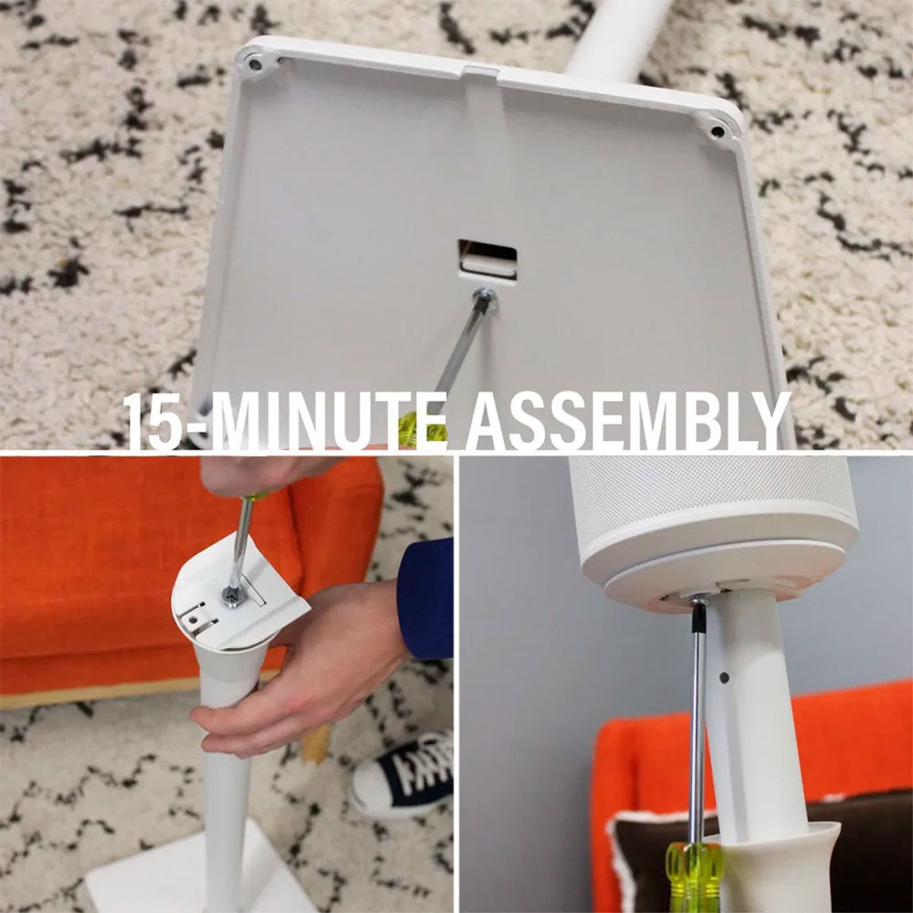 SET SANUS DE 2 SOPORTES DE ALTURA FIJA PARA ALTAVOZ ERA 100 BLANCO - 7