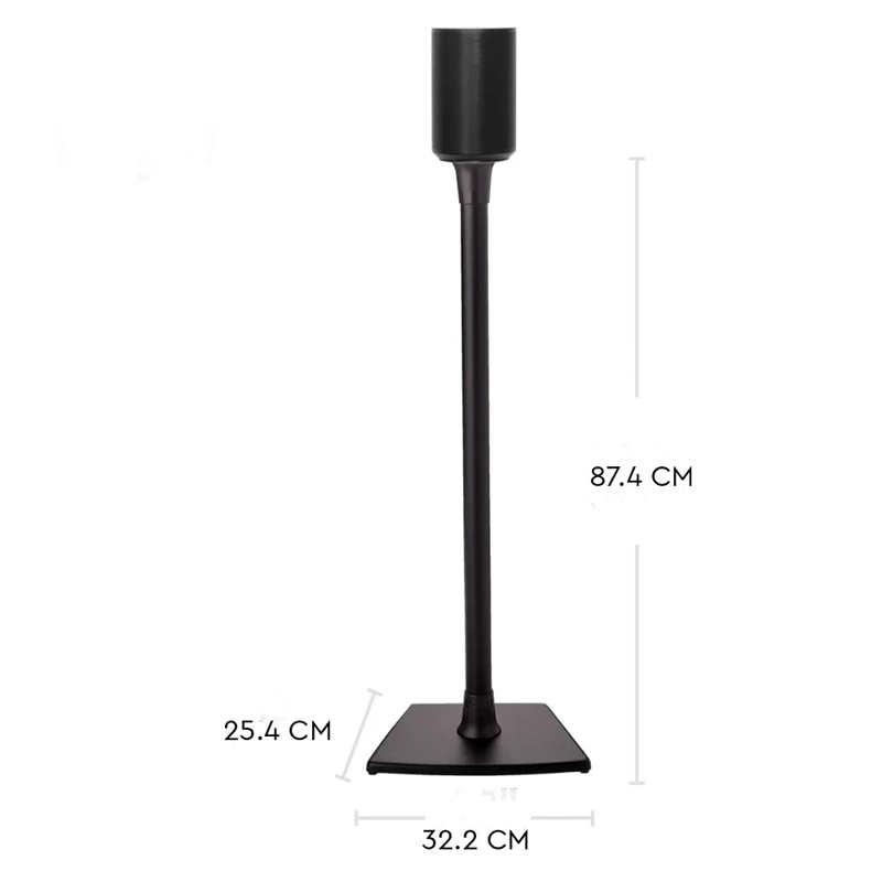 SET DE 2 SOPORTES DE ALTURA FIJA SANUS PARA ALTAVOZ ERA 100 NEGRO - 2