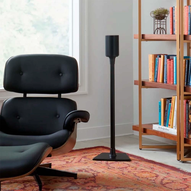 SET DE 2 SOPORTES DE ALTURA FIJA SANUS PARA ALTAVOZ ERA 100 NEGRO - 4