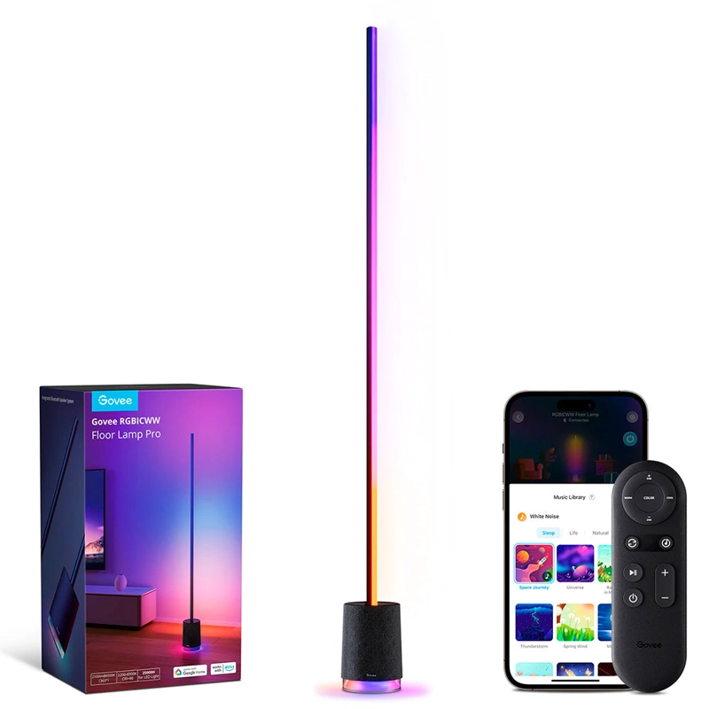 LAMPARA DE PIE PRO RGBICWW CON PARLANTE GOVEE - 1