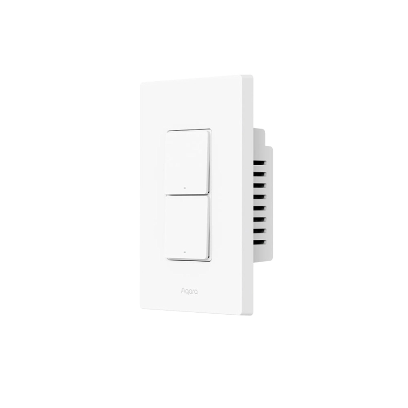 INTERRUPTOR DE LUZ H2 US 2 BOTONES Y 1 CANAL AQARA - 1