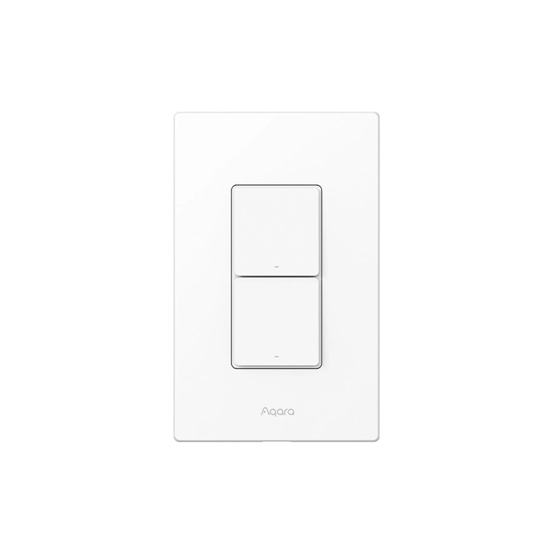INTERRUPTOR DE LUZ H2 US 2 BOTONES Y 1 CANAL AQARA - 2