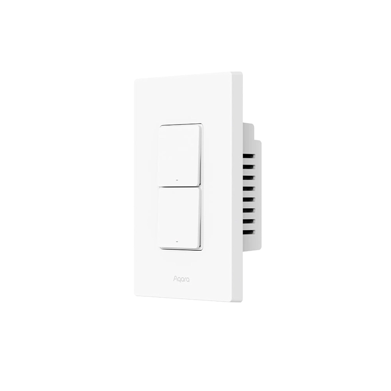 INTERRUPTOR DE LUZ H2 US 2 BOTONES Y 2 CANALES AQARA - 1