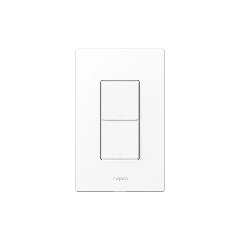 INTERRUPTOR DE LUZ H2 US 2 BOTONES Y 2 CANALES AQARA - 2