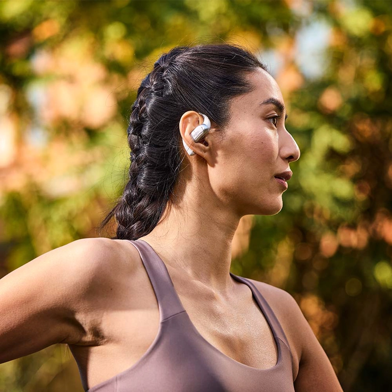 AUDIFONOS BLUETOOTH SHOKZ OPENFIT 2 PLUS - SILVER - 6