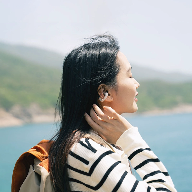AUDIFONOS BLUETOOTH SHOKZ OPENDOTS ONE - SILVER - 7