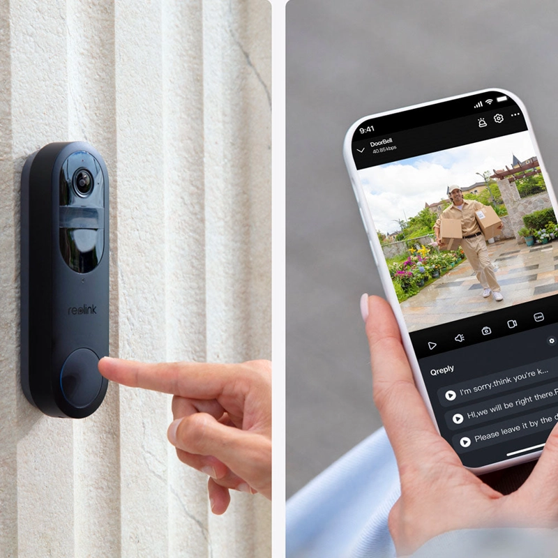 TIMBRE CON CAMARA REOLINK WIFI 2K CON BATERIA - 5