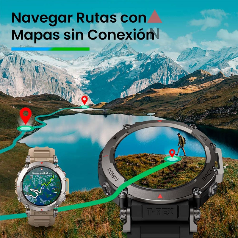 RELOJ INTELIGENTE AMAZFIT T-REX ULTRA ABYSS BLACK - 10