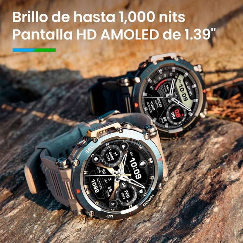 RELOJ INTELIGENTE AMAZFIT T-REX ULTRA ABYSS BLACK - 6