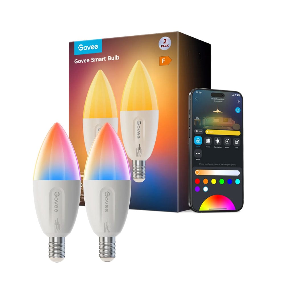 SET DE 2X AMPOLLETAS SMART LED E14 RGBWW GOVEE - 1