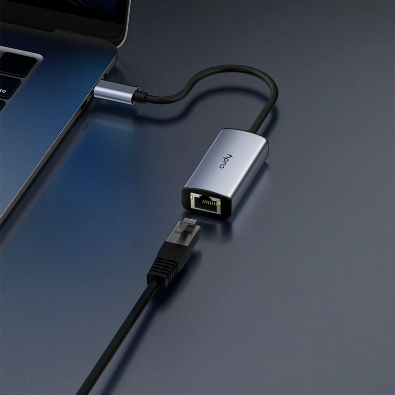 ADAPTADOR ETHERNET USB-C, ADAPTADOR DE RED USB 3.0 CUDY - 2