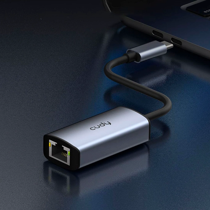 ADAPTADOR ETHERNET USB-C, ADAPTADOR DE RED USB 3.0 CUDY - 3