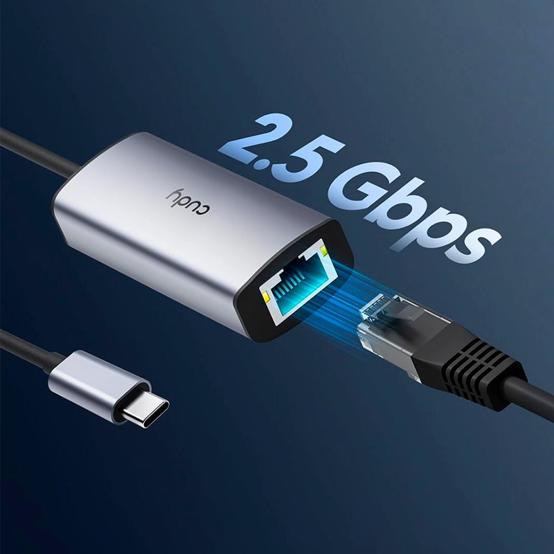ADAPTADOR ETHERNET USB-C, ADAPTADOR DE RED USB 3.0 CUDY - 4