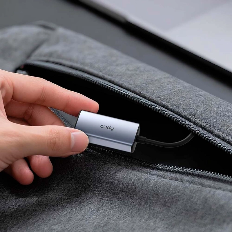 ADAPTADOR ETHERNET USB-C, ADAPTADOR DE RED USB 3.0 CUDY - 5