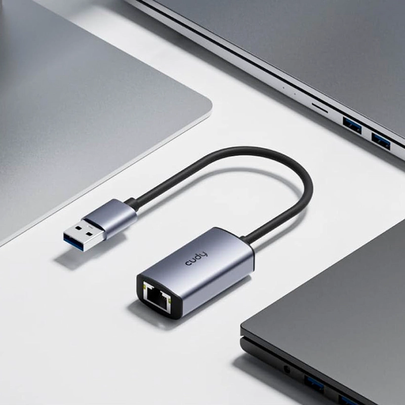 ADAPTADOR ETHERNET USB-A, ADAPTADOR DE RED USB 3.0 CUDY - 2
