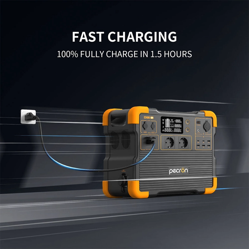 ESTACION DE ENERGIA PORTATIL PECRON E2400LFP DE 2048WH - 3