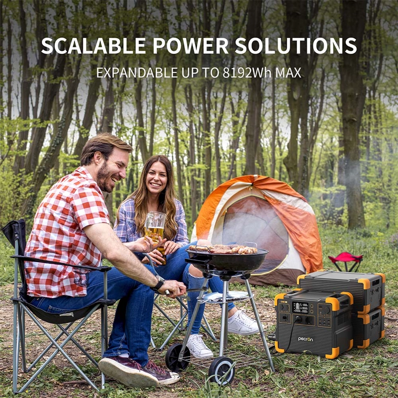ESTACION DE ENERGIA PORTATIL PECRON E2400LFP DE 2048WH - 4