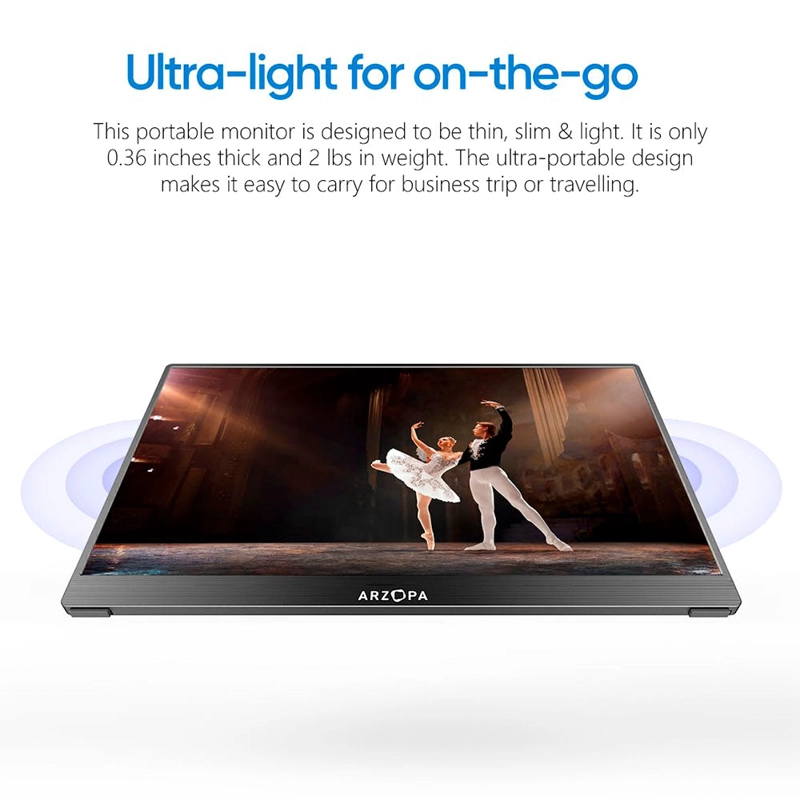 MONITOR PORTATIL A1T TOUCH ARZOPA 15,6” IPS 1080P FHD - 3
