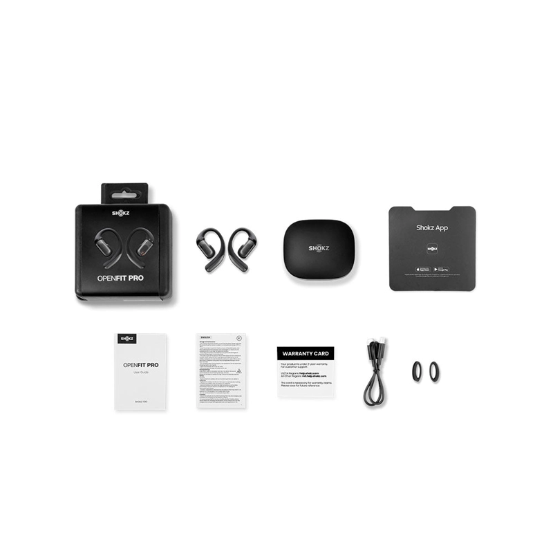 AUDIFONOS BLUETOOTH SHOKZ OPENFIT PRO - BLACK - 5
